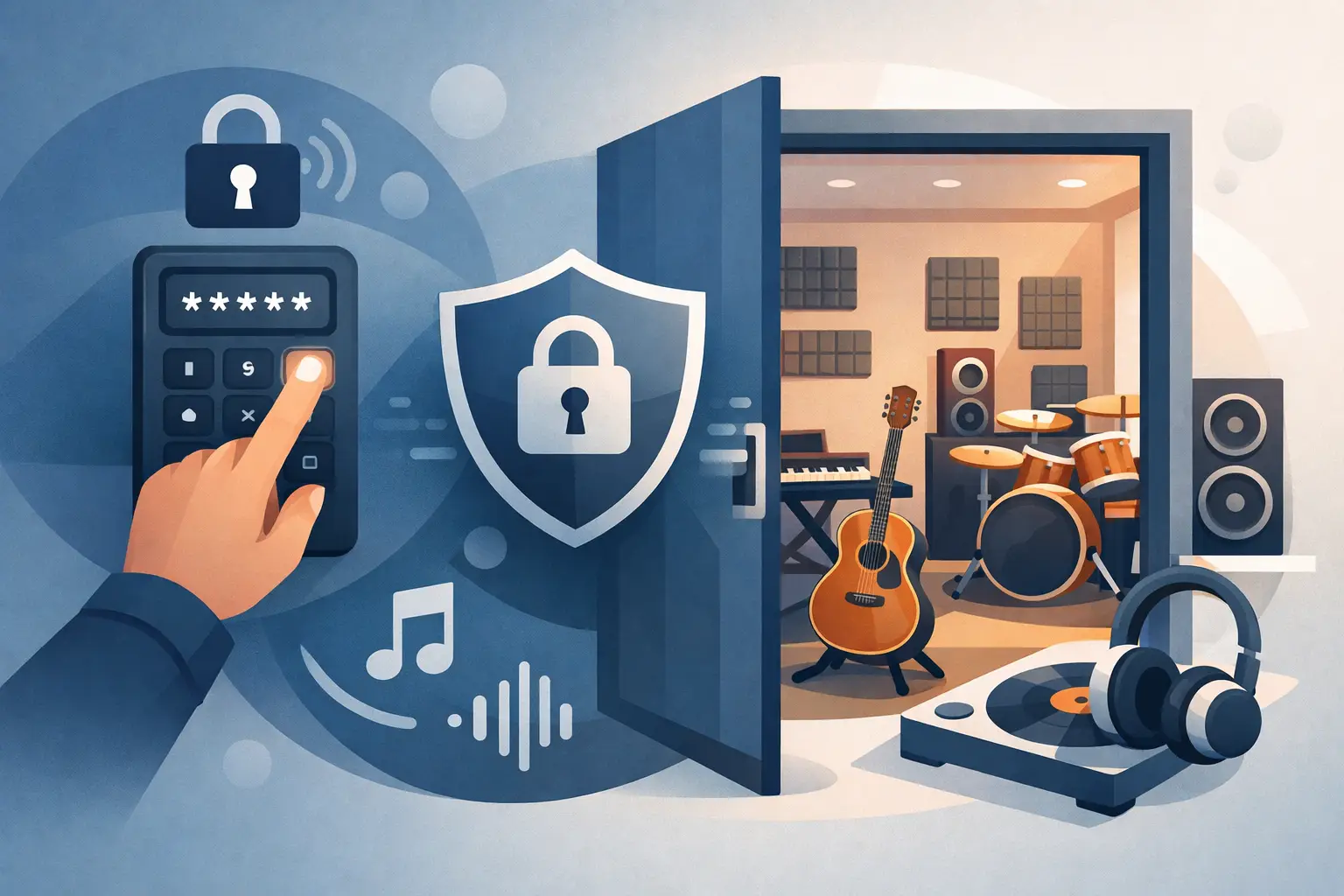 How a Password Protected Music Room Works