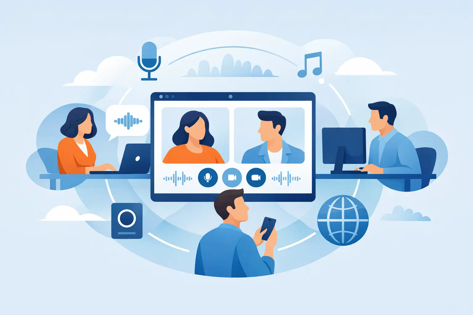 How a Shared Audio Room Online Actually Works